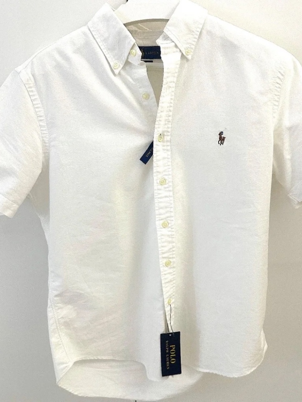 RALPH LAUREN POLO "Oxford" Shirt White (MEDIUM) (NEW)